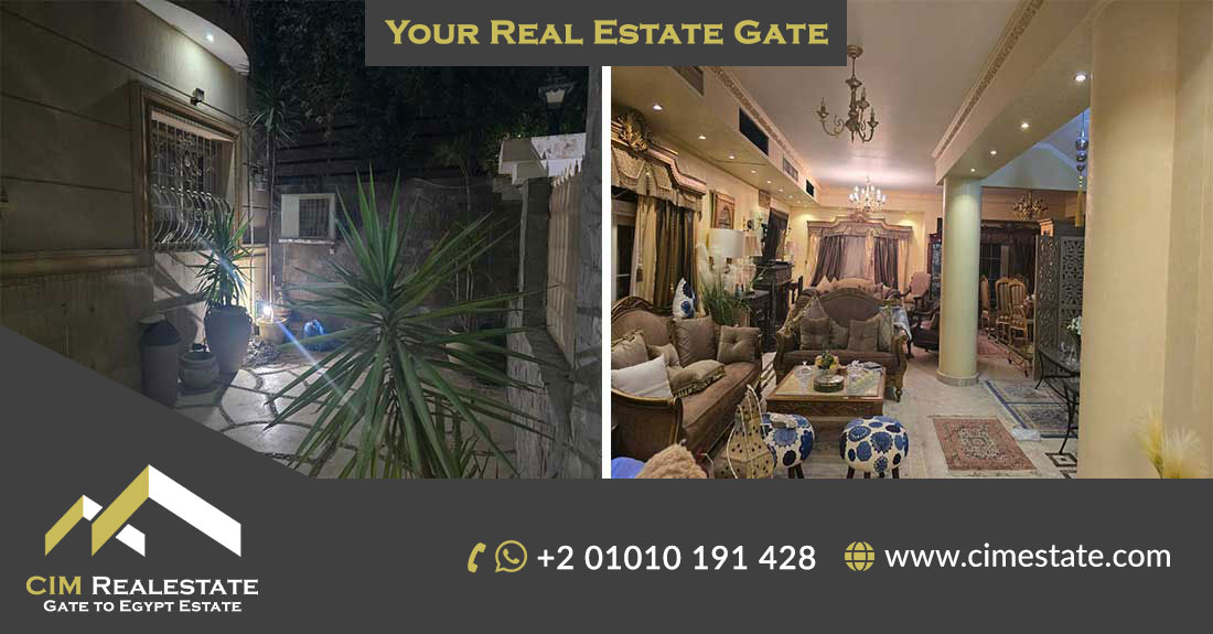 Twin house for sale in Al Nasayem Village, October, high-end super-lux finishing, distinctive division, ready for occupancy, area 304, October Real Estate Company
